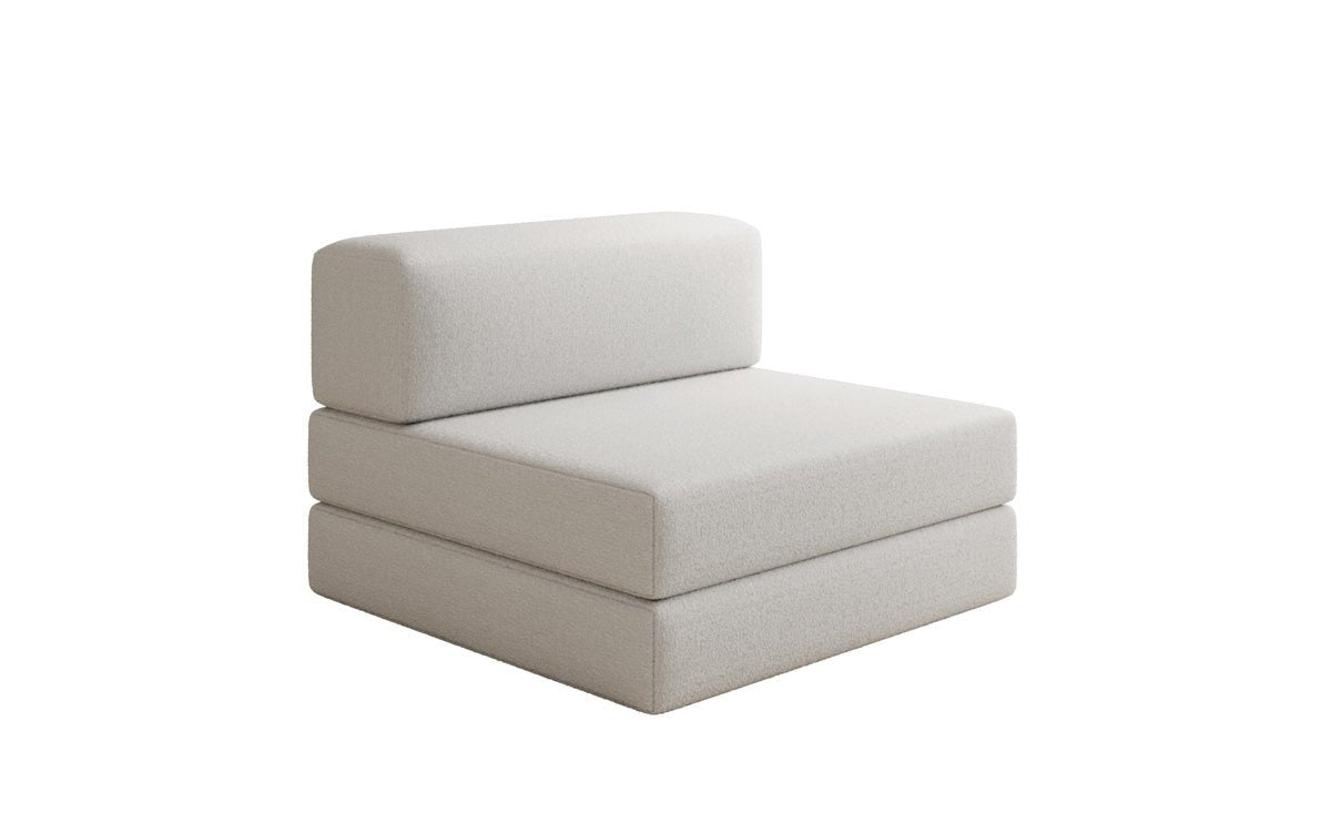 Dizajnová pohovka stredný modul Lazy v bouclé