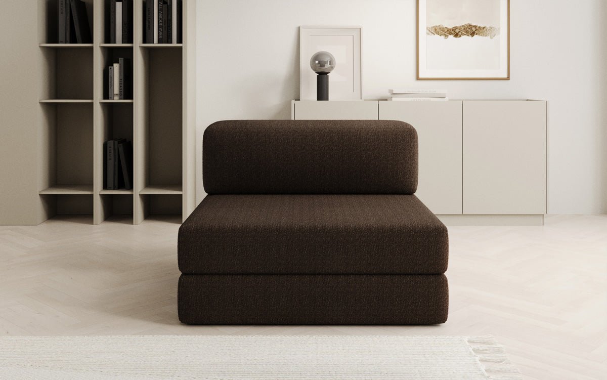 Dizajnová pohovka stredný modul Lazy v bouclé