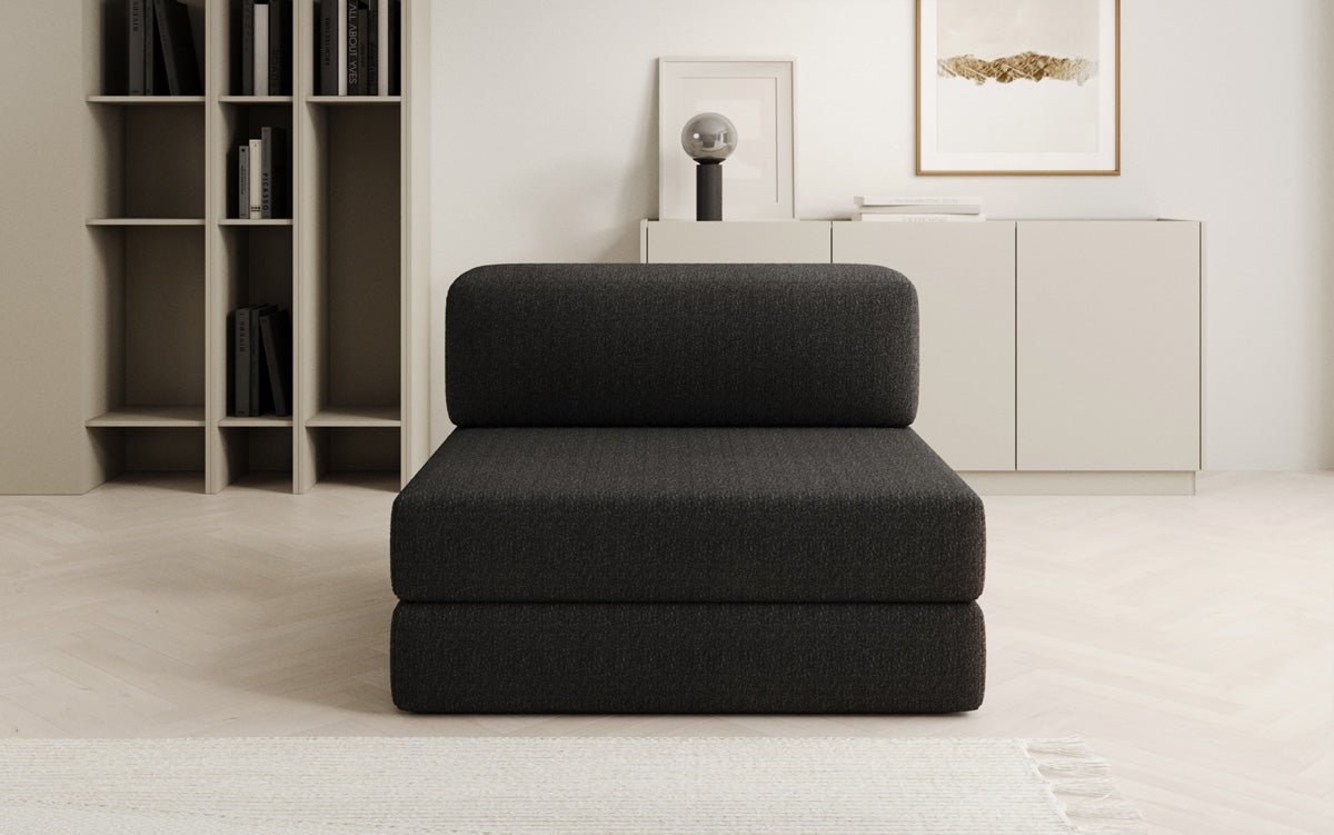 Dizajnová pohovka stredný modul Lazy v bouclé