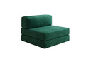 Designer Sofa Mittelmodul Lazy in Samt