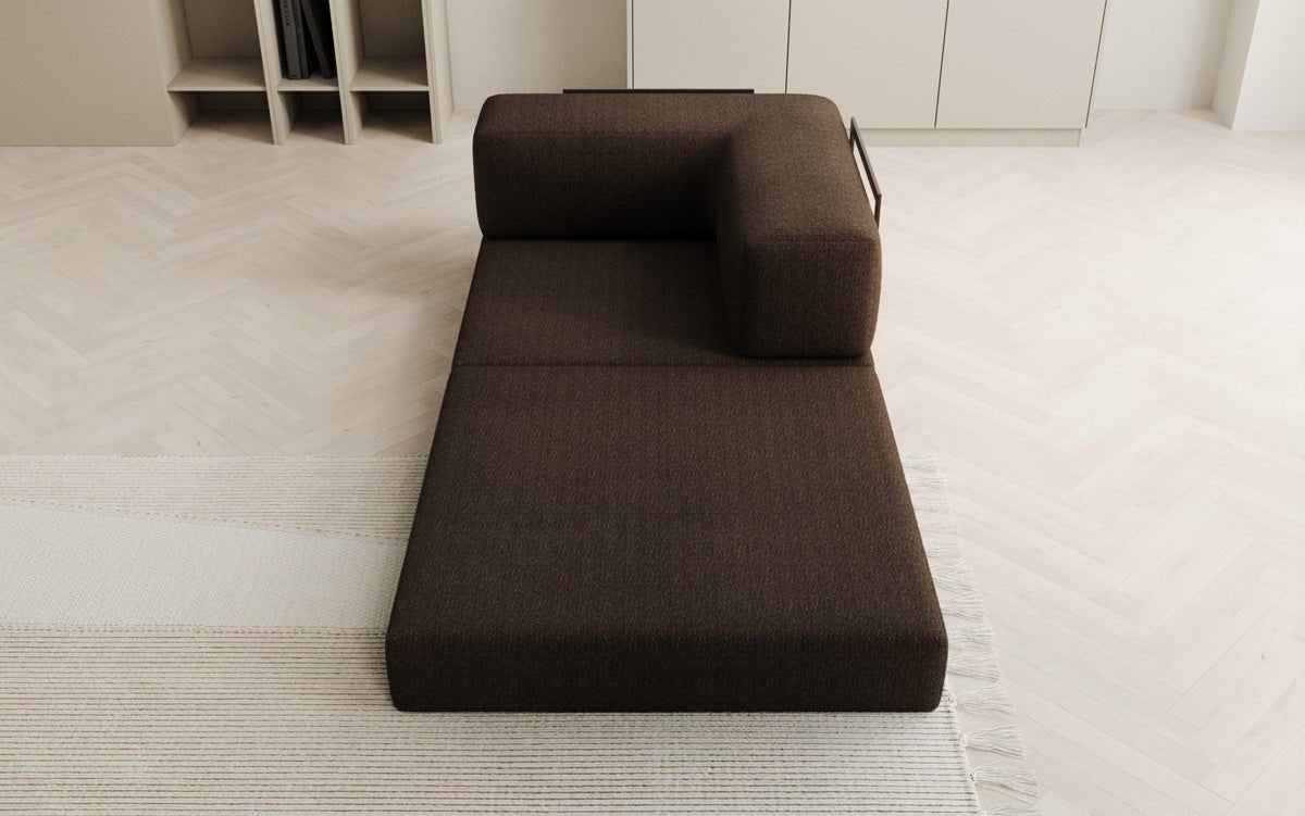 Dizajnové kreslo Lazy v bouclé