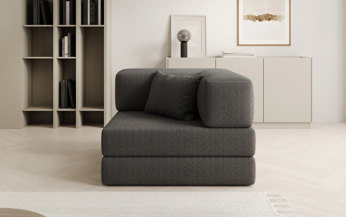 Dizajnové kreslo Lazy v bouclé