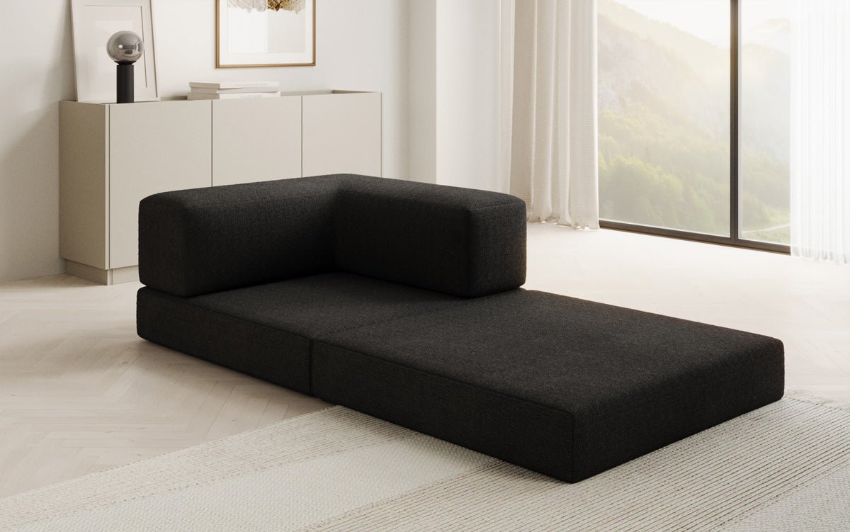 Dizajnové kreslo Lazy v bouclé