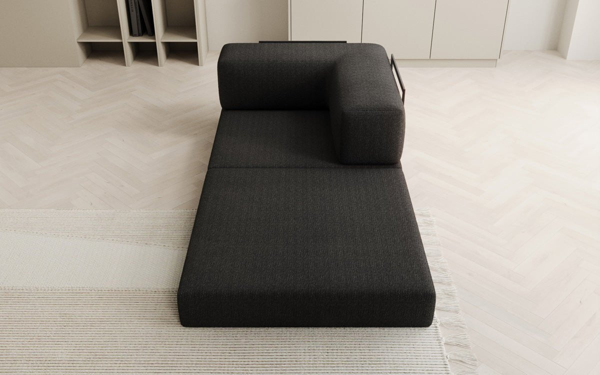 Dizajnové kreslo Lazy v bouclé