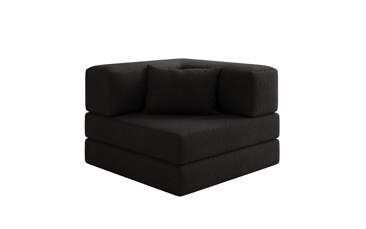 Dizajnové kreslo Lazy v bouclé