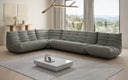 Designer Ecksofa Wohnlandschaft Calmo in Echtleder