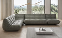 Designer Ecksofa Wohnlandschaft Calmo in Echtleder