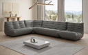 Designer Ecksofa Wohnlandschaft Calmo in Echtleder