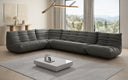 Designer Ecksofa Wohnlandschaft Calmo in Echtleder