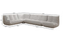 Designer Ecksofa Wohnlandschaft Calmo in Echtleder