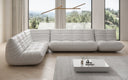 Designer Ecksofa Wohnlandschaft Calmo in Echtleder