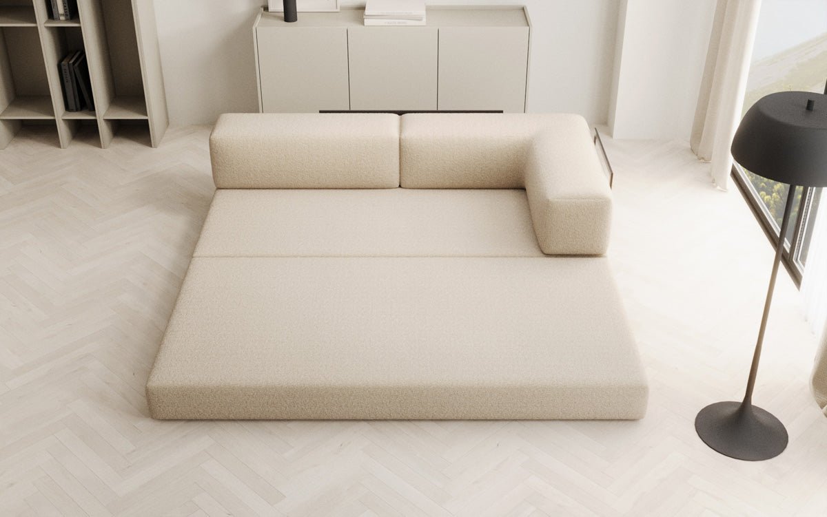 Dizajnová pohovka/leňoška Lazy v bouclé