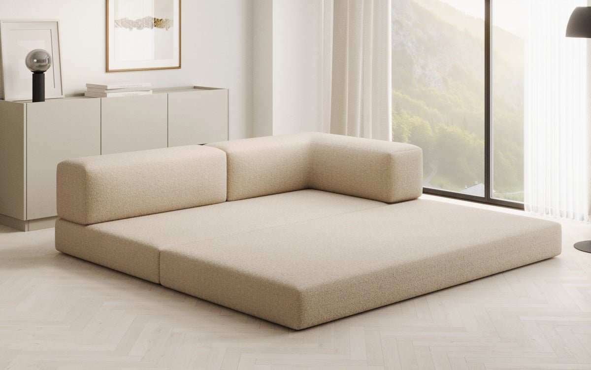 Dizajnová pohovka/leňoška Lazy v bouclé