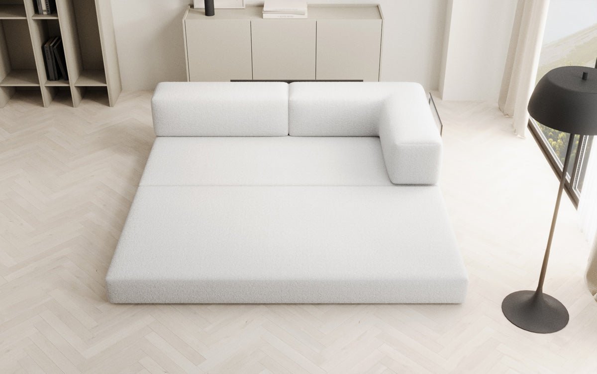 Dizajnová pohovka/leňoška Lazy v bouclé