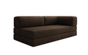 Designer Sofa/Chaise Longue Lazy in Bouclé