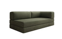 Designer Sofa/Chaise Longue Lazy in Bouclé