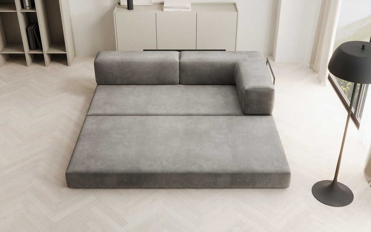 Dizajnová pohovka/leňoška Lazy v semiši