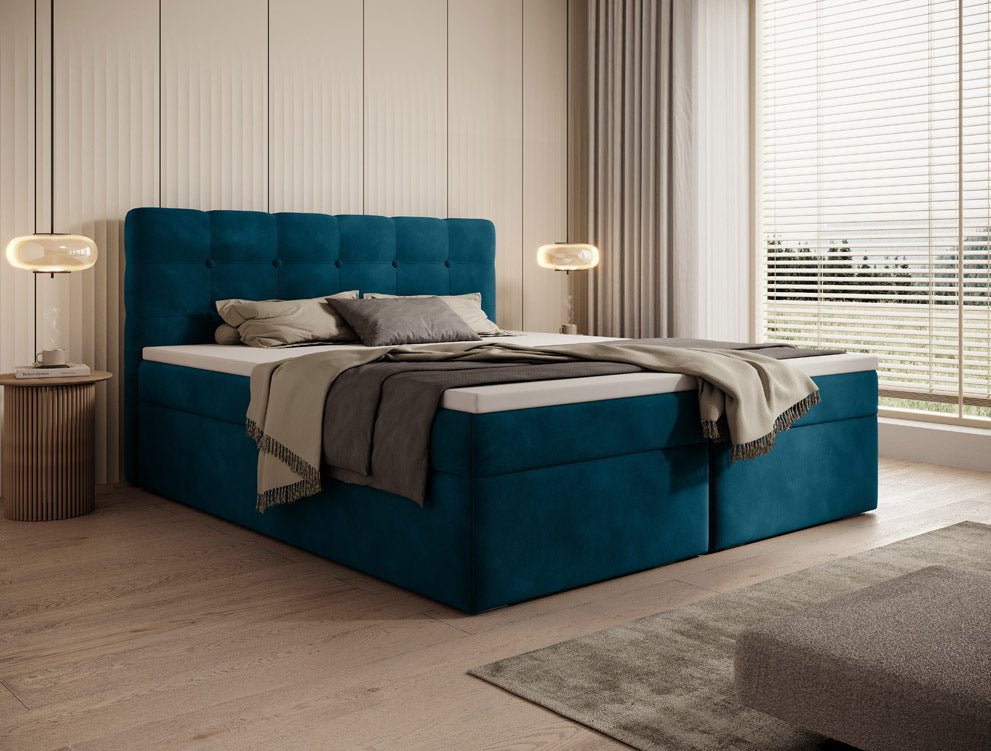 Boxspringbett Faro Samt mit Stauraum