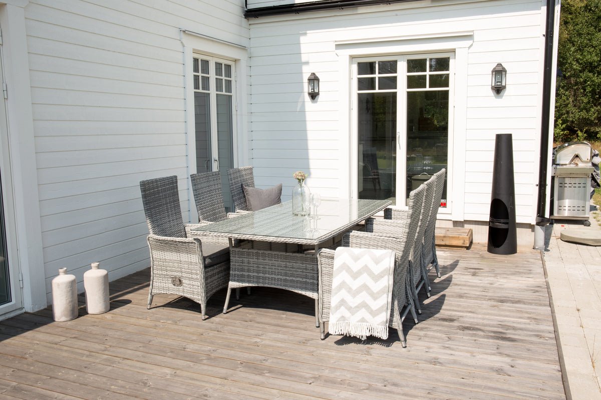 Feuerkorb Wilkus - zylinderförmiger Kamin in Schwarz