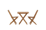 Garten Cafegruppe Americano – 3-teiliges Gartenmöbel-Set aus Teakholz