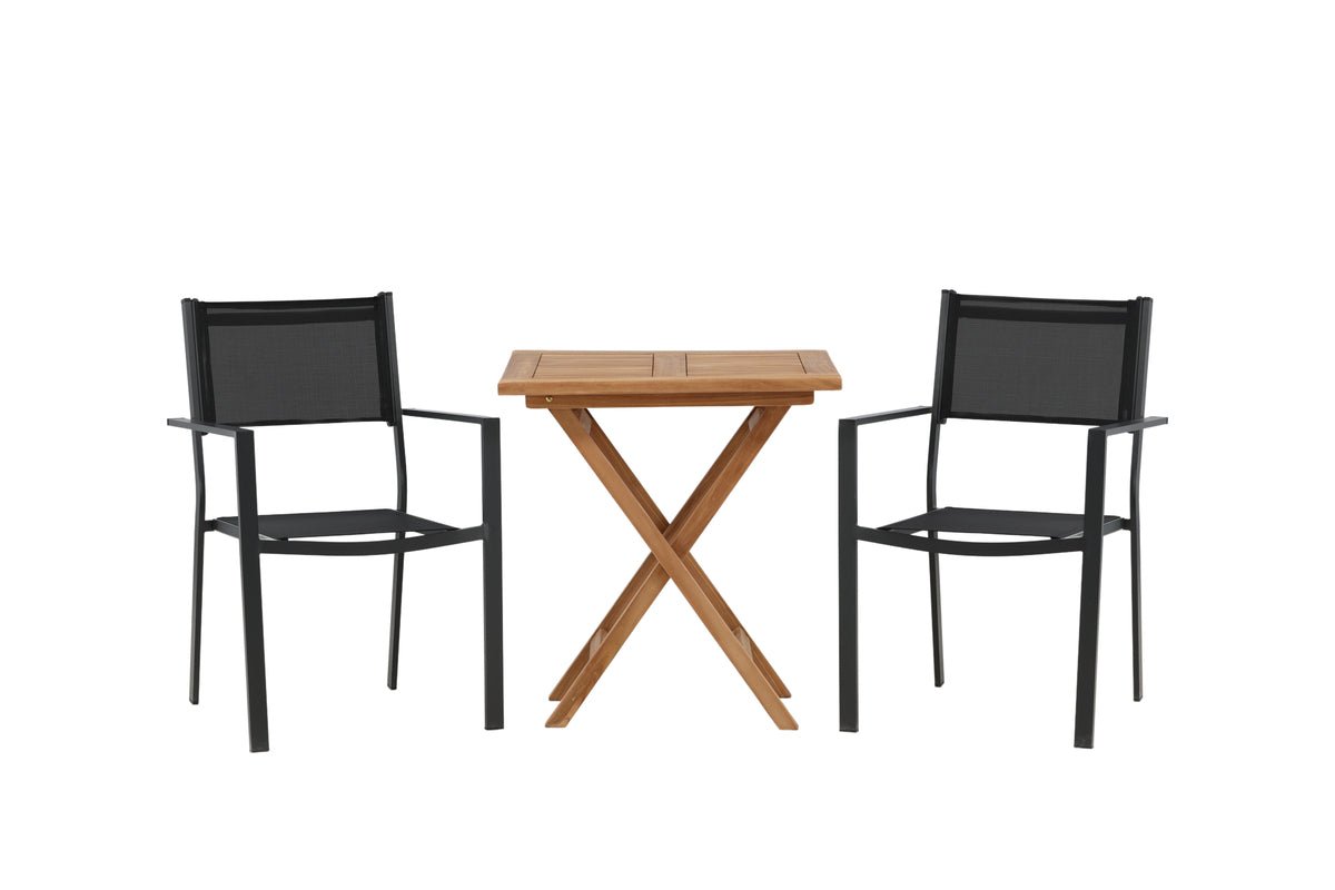 Garten Cafegruppe Irish – 3-teiliges Gartenmöbel-Set 70x70 cm