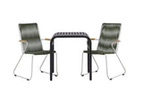 Garten Cafegruppe Kaloro – 3 teiliges Set in Grün