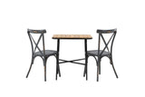 Garten Cafegruppe Living – 3-teiliges Gartenmöbel-Set mit Stühlen aus Aluminium