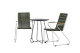 Garten Cafegruppe Malte – 3-teiliges Gartenmöbel-Set mit grünen Stühlen