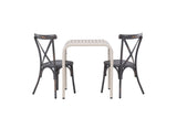 Garten Cafegruppe Narvis – 3-teiliges Gartenmöbel-Set 70x70 cm