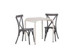Garten Cafegruppe Narvis – 3-teiliges Gartenmöbel-Set 70x70 cm