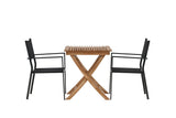 Garten Cafegruppe Xavina – 3 teiliges Set aus Teakholz und Textilene