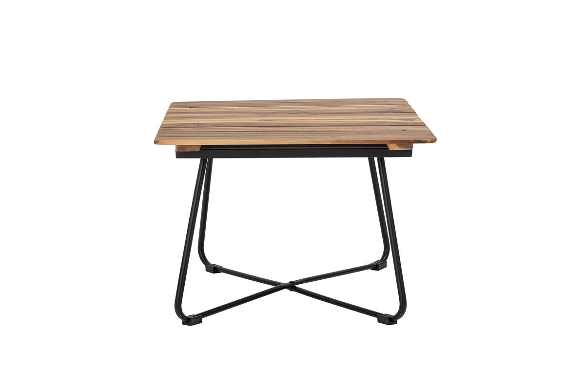 Garten-Couchtisch Beri – Akazienholz mit Metallgestell