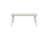 Garten Couchtisch Hannes - Aus beigem Aluminium