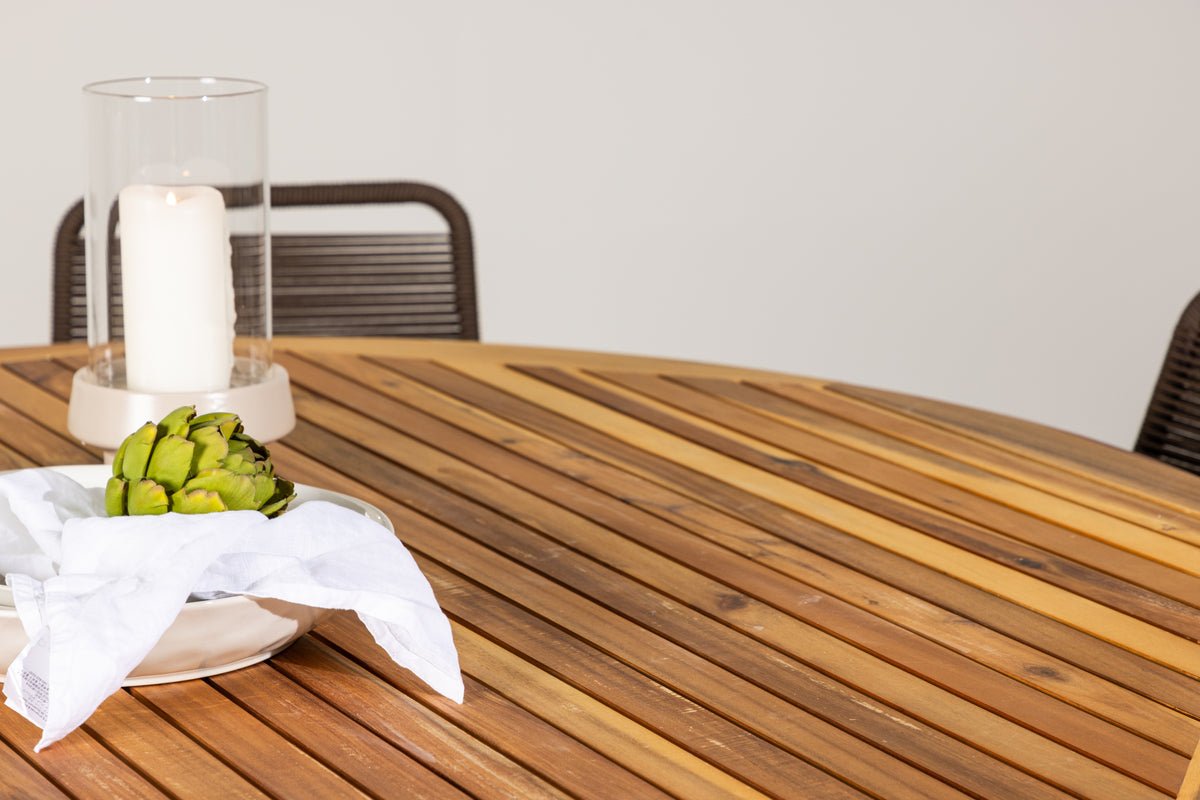 Garten Essgruppe Noris – 7-teiliges Gartenmöbel-Set mit Tisch aus Akazie