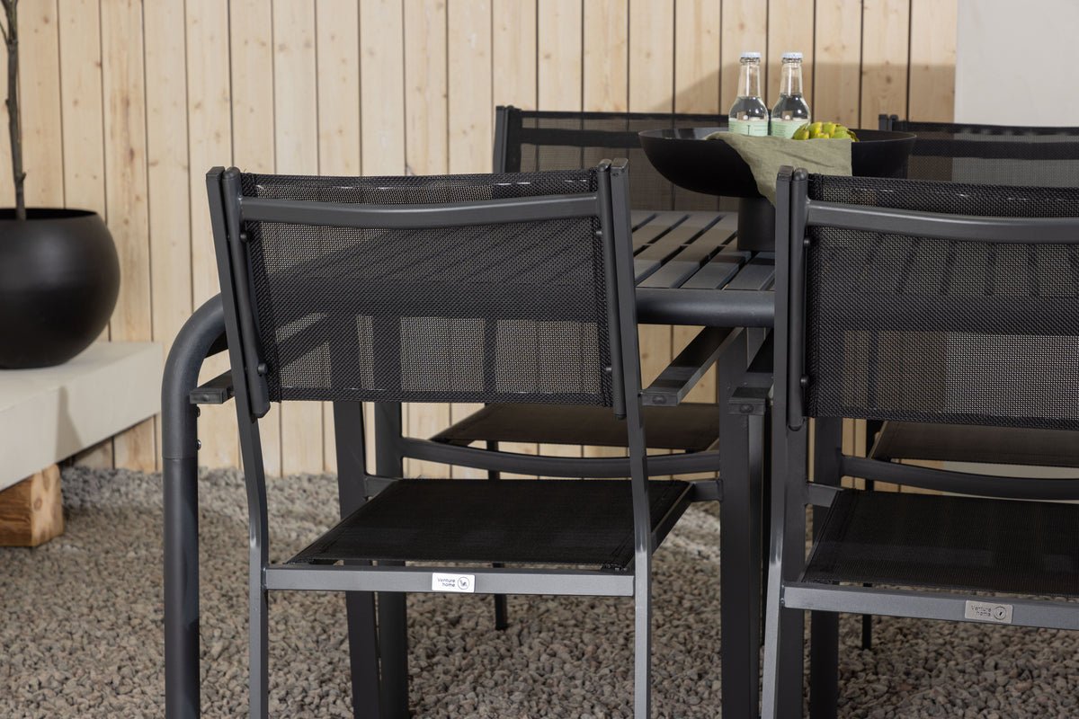 Garten Essgruppe Toni – 7-teiliges Gartenmöbel-Set aus Aluminium
