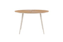 Garten Esstisch Capri - Ø 120cm aus Polywood und Aluminium in Beige oder Schwarz