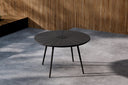 Garten Esstisch Capri - Ø 120cm aus Polywood und Aluminium in Beige oder Schwarz