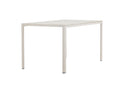 Garten Esstisch Siena - 140x80 cm aus Aluminium und Polywood in Beige oder Schwarz