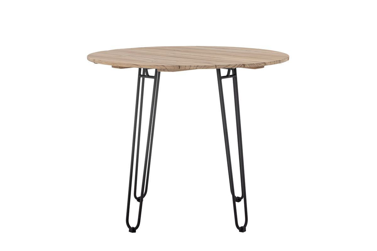 Garten-Esstisch Tavon – FSC®-Teakholz mit Metallgestell