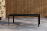 Garten Esstisch Vento - 200x90 cm aus Aluminium in Beige oder Schwarz