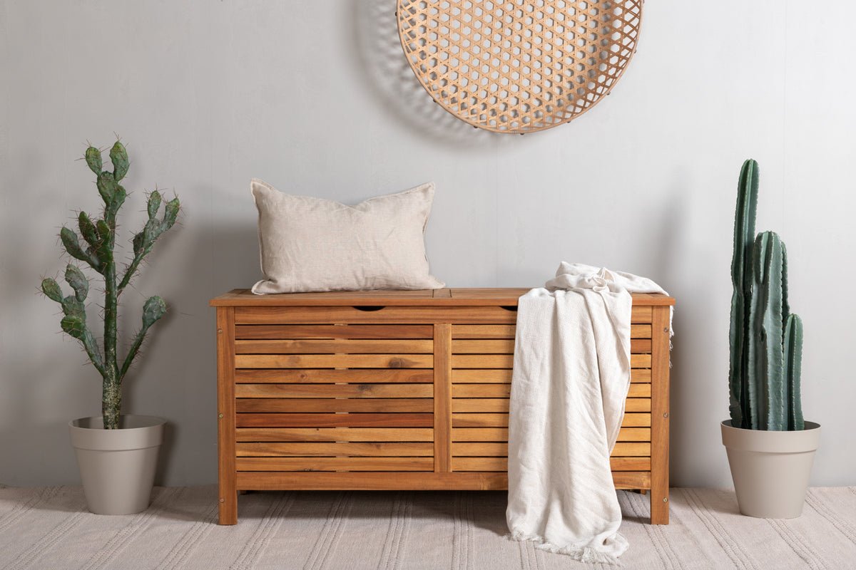 Garten Kissenbox Melissa - Aus Akazie in Natur-Optik