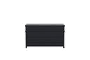 Garten Kissenbox Nessa - Aus schwarzem Aluminium