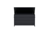 Garten Kissenbox Nessa - Aus schwarzem Aluminium