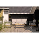 Garten Lounge Set Alviora – mit Aluminiumgestell und Holzoptik-Akzenten