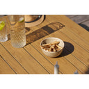 Garten Lounge Set Alviora – mit Aluminiumgestell und Holzoptik-Akzenten