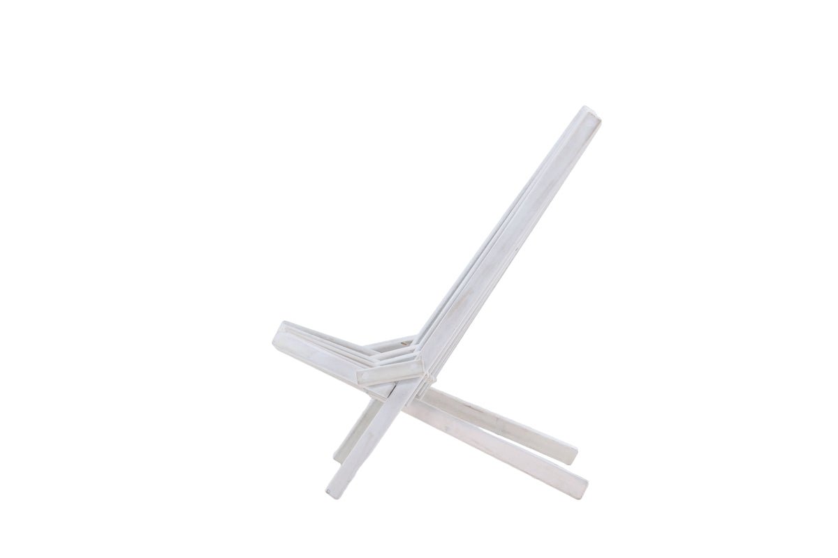 Garten-Loungesessel Active - aus Akazienholz in Weiß