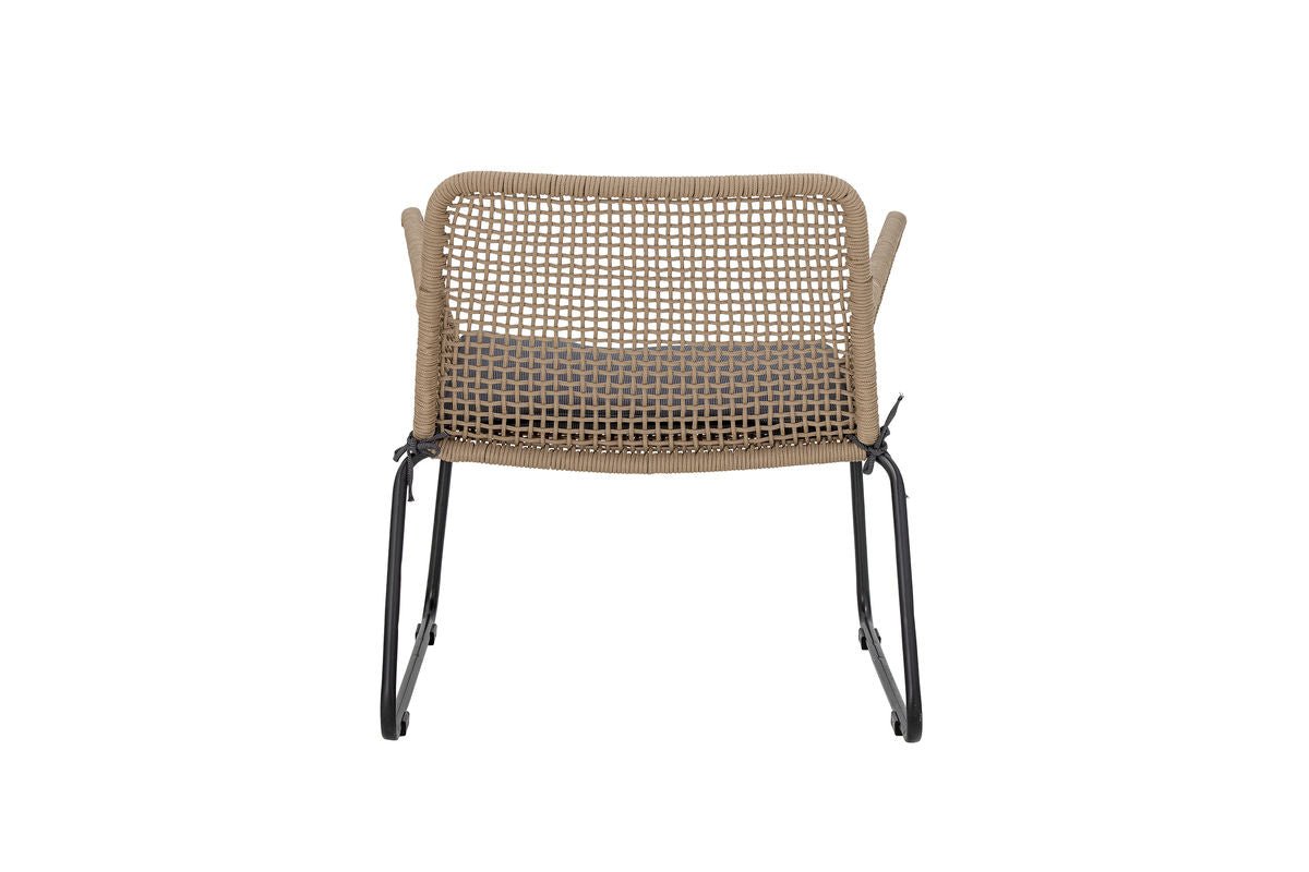 Garten Loungesessel Kairo – Metall mit handgeflochtenem Seil