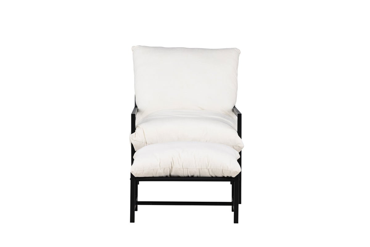 Záhradné lounge kreslo Lissi - z voliteľnej čiernej alebo béžovej ocele