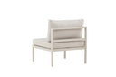 Garten Loungesessel Rika - Outdoor-Sessel mit Aluminium Gestell und zwei Kissen