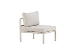 Garten Loungesessel Rika - Outdoor-Sessel mit Aluminium Gestell und zwei Kissen